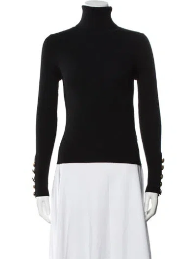Pre-owned A.l.c Merino Wool Turtleneck Sweater In Black