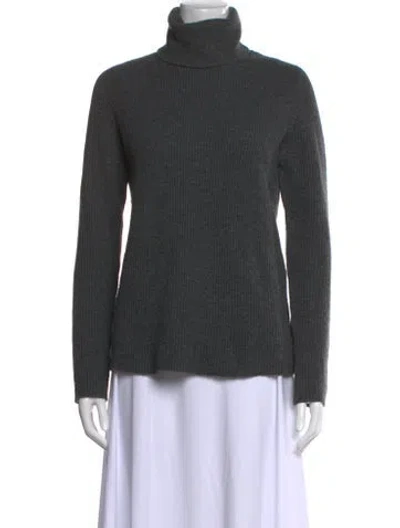 Pre-owned A.l.c Merino Wool Turtleneck Sweater In Gray