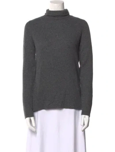 Pre-owned A.l.c Merino Wool Turtleneck Sweater In Gray