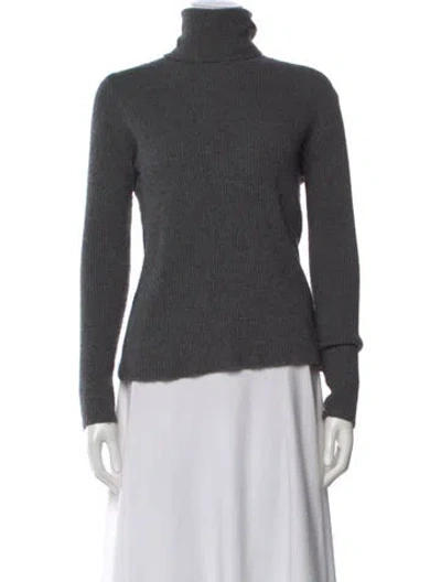 Pre-owned A.l.c Merino Wool Turtleneck Sweater In Gray