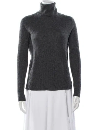 Pre-owned A.l.c Merino Wool Turtleneck Sweater In Grey
