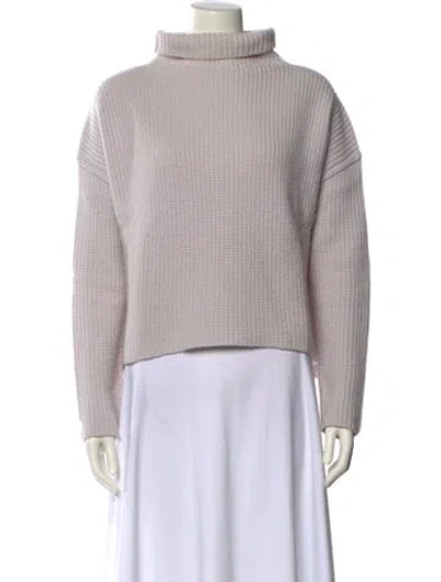 Pre-owned A.l.c Merino Wool Turtleneck Sweater In Purple