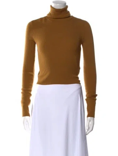 Pre-owned A.l.c Merino Wool Turtleneck Sweater W/ Tags In Yellow