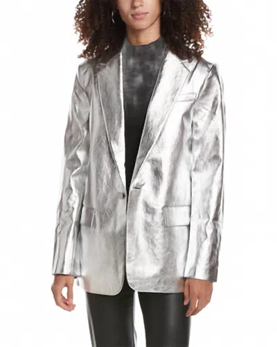 A.l.c Metallic Dakota Jacket In Silver