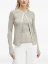 A.l.c Fisher Fine Lurex Cardigan In Light Gold In Neutral