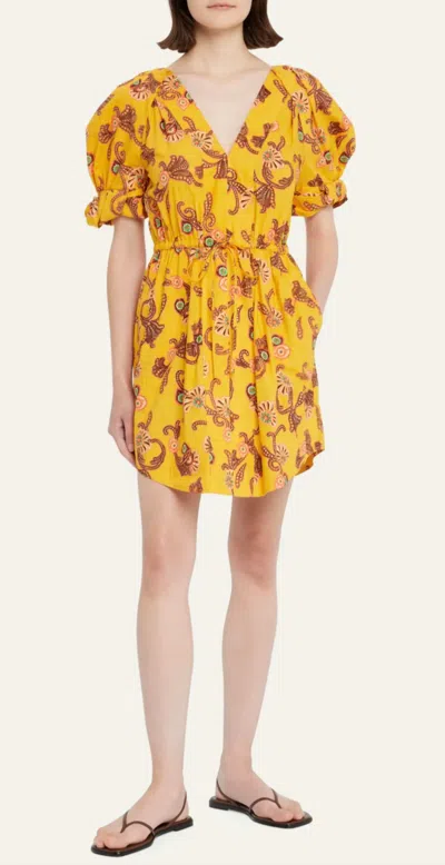 A.l.c Mia Dress In Yellow In Multi