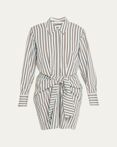 A.l.c Mia Striped Mini Shirtdress