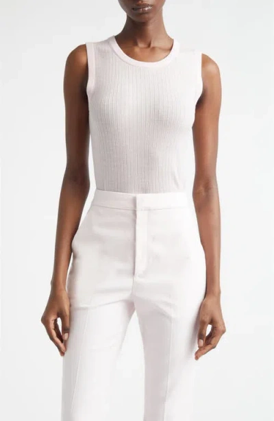 A.l.c . Mick Rib Ultrafine Merino Wool Tank In White