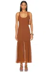 A.l.c Micky Midi Dress In Light Chesnut In Light Chestnut