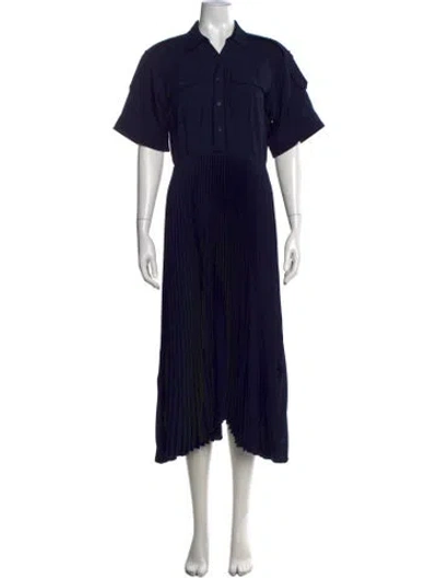 Pre-owned A.l.c Midi Length Dress In Blue