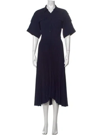 Pre-owned A.l.c Midi Length Dress In Blue