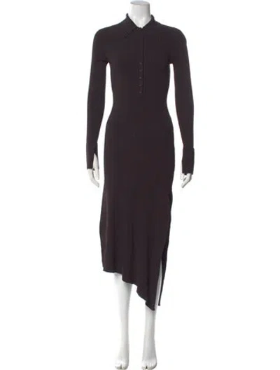 Pre-owned A.l.c Midi Length Dress In Brown