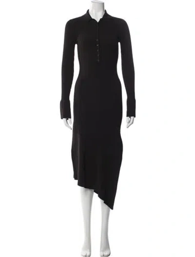 Pre-owned A.l.c Midi Length Dress In Brown
