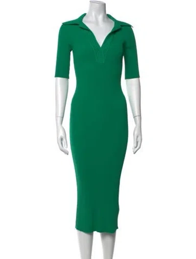 Pre-owned A.l.c Midi Length Dress In Green