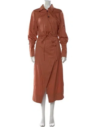 Pre-owned A.l.c Midi Length Dress In Orange