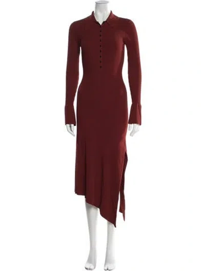 Pre-owned A.l.c Midi Length Dress In Red