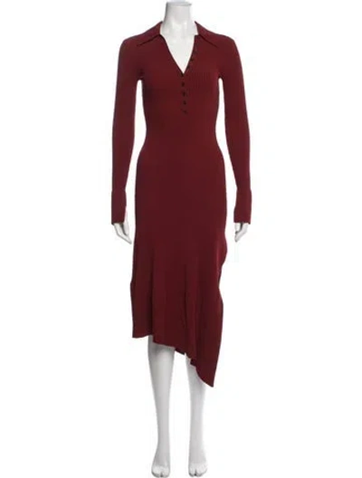 Pre-owned A.l.c Midi Length Dress In Red
