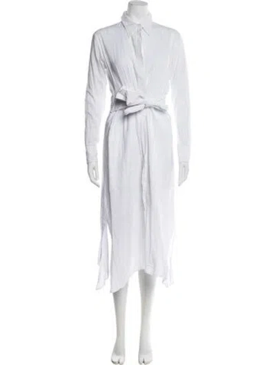 Pre-owned A.l.c Midi Length Dress In White