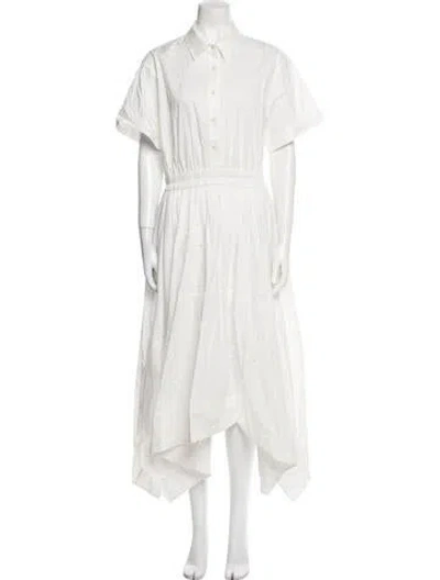 Pre-owned A.l.c Midi Length Dress In White