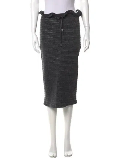 Pre-owned A.l.c Midi Length Skirt In Black