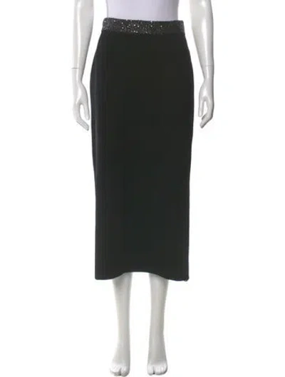 Pre-owned A.l.c Midi Length Skirt In Black