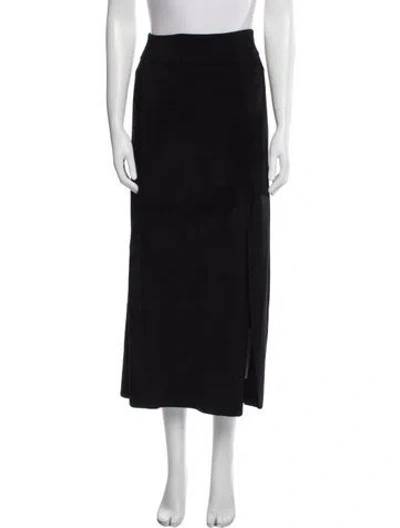 Pre-owned A.l.c Midi Length Skirt In Black