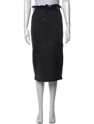 Pre-owned A.l.c Midi Length Skirt In Black