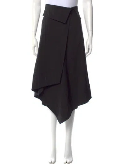 Pre-owned A.l.c Midi Length Skirt In Black