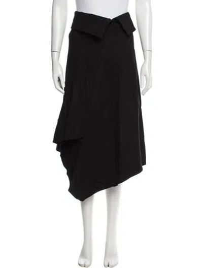 Pre-owned A.l.c Midi Length Skirt In Black