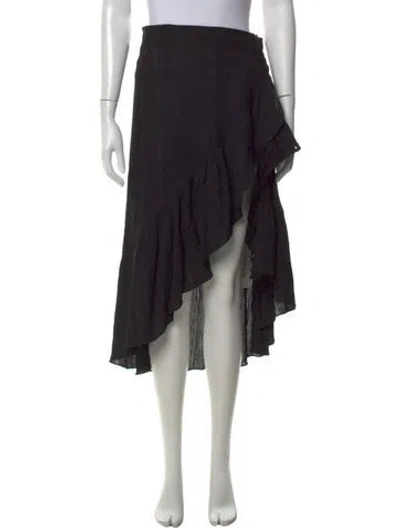 Pre-owned A.l.c Midi Length Skirt In Black