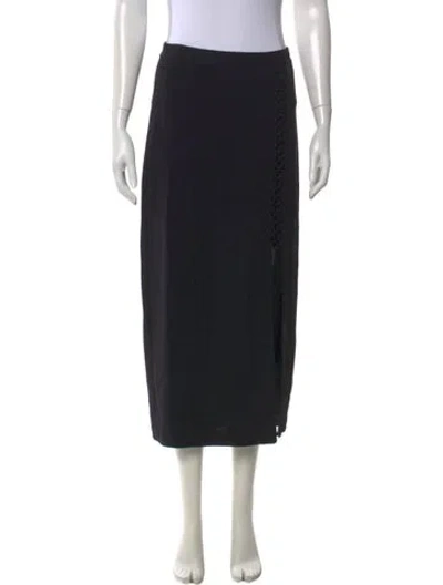 Pre-owned A.l.c Midi Length Skirt In Black