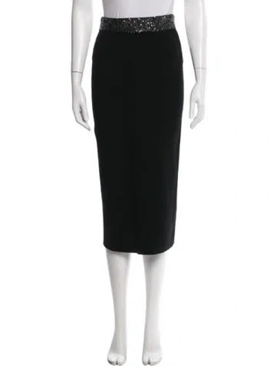 Pre-owned A.l.c Midi Length Skirt In Black