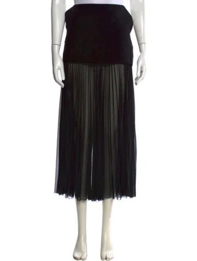 Pre-owned A.l.c Midi Length Skirt In Black