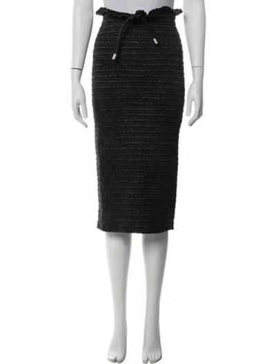 Pre-owned A.l.c Midi Length Skirt In Black