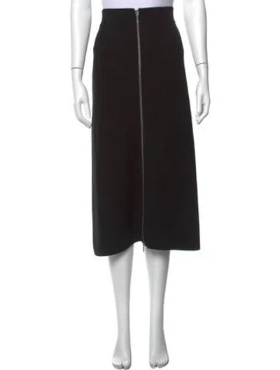 Pre-owned A.l.c Midi Length Skirt In Black