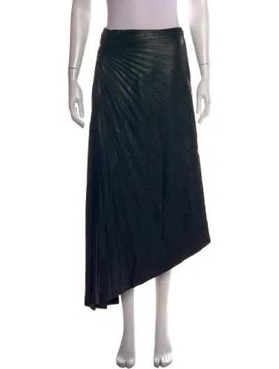 Pre-owned A.l.c Midi Length Skirt In Black