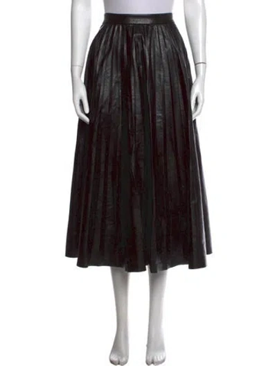 Pre-owned A.l.c Midi Length Skirt In Black