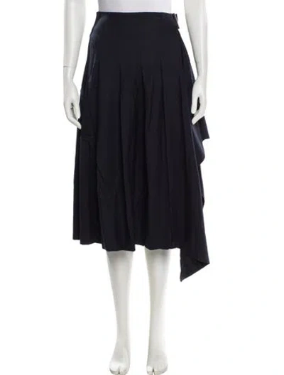 Pre-owned A.l.c Midi Length Skirt In Blue