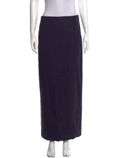 Pre-owned A.l.c Midi Length Skirt In Blue