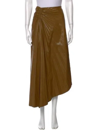 Pre-owned A.l.c Midi Length Skirt In Brown