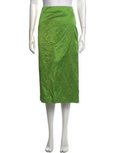 Pre-owned A.l.c Midi Length Skirt In Green