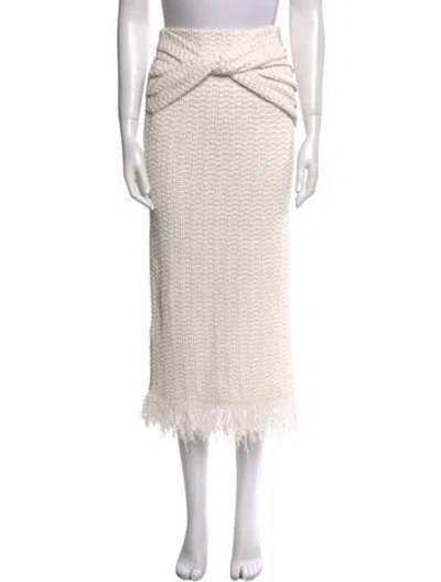 Pre-owned A.l.c Midi Length Skirt In Neutral