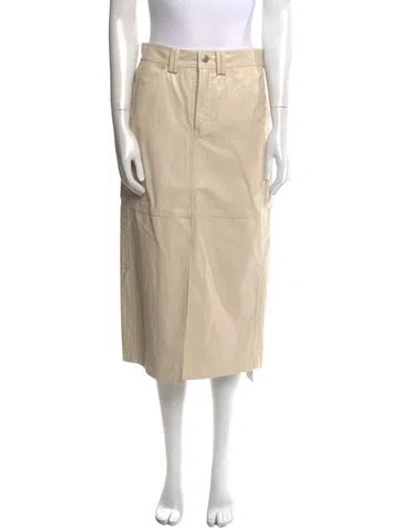Pre-owned A.l.c Midi Length Skirt In Neutral