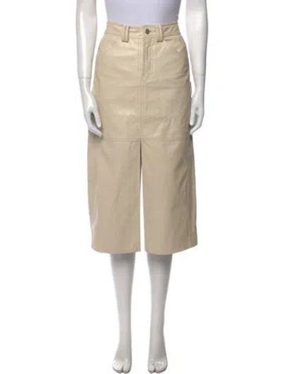 Pre-owned A.l.c Midi Length Skirt In Neutral