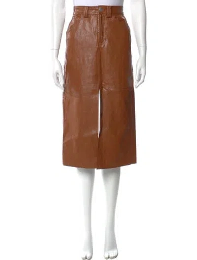 Pre-owned A.l.c Midi Length Skirt In Neutral