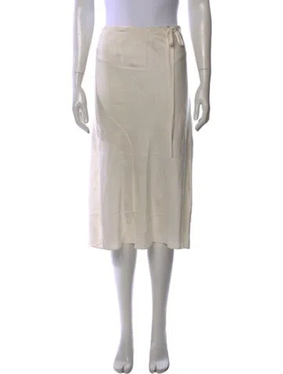 Pre-owned A.l.c Midi Length Skirt In Neutral
