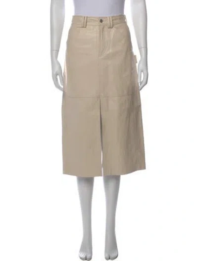 Pre-owned A.l.c Midi Length Skirt In Neutral