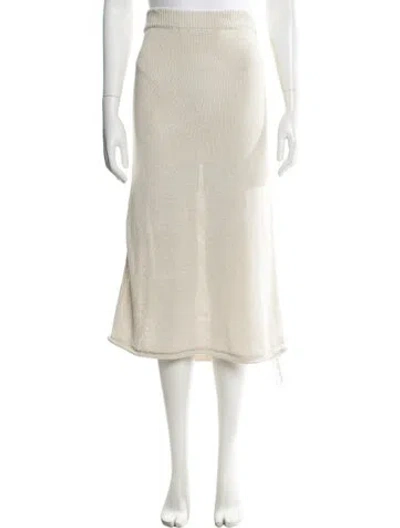 Pre-owned A.l.c Midi Length Skirt In Neutral