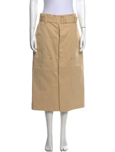 Pre-owned A.l.c Midi Length Skirt In Neutral