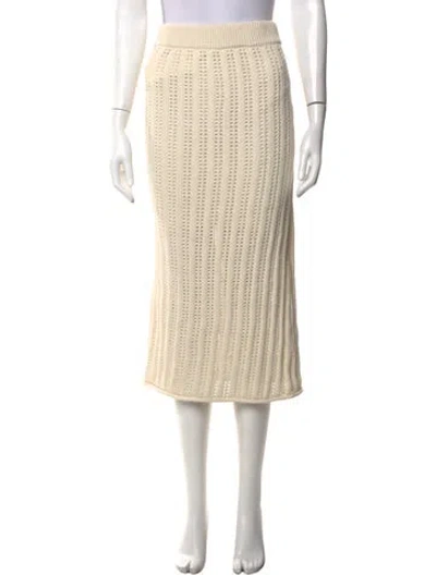Pre-owned A.l.c Midi Length Skirt In Neutrals